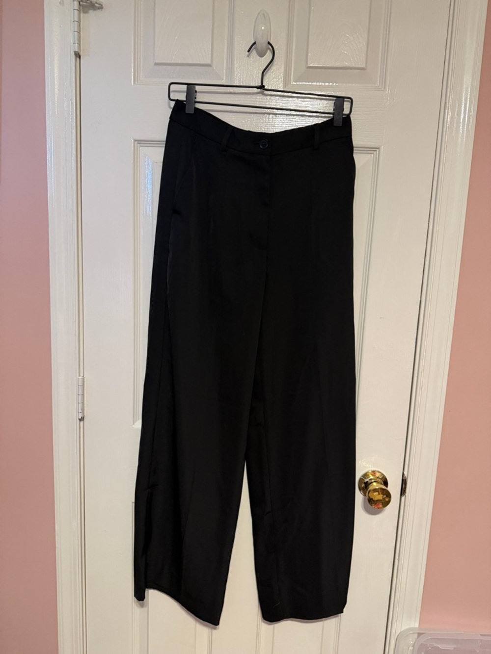 Banana Republic Black Wide-Leg Dress Pants